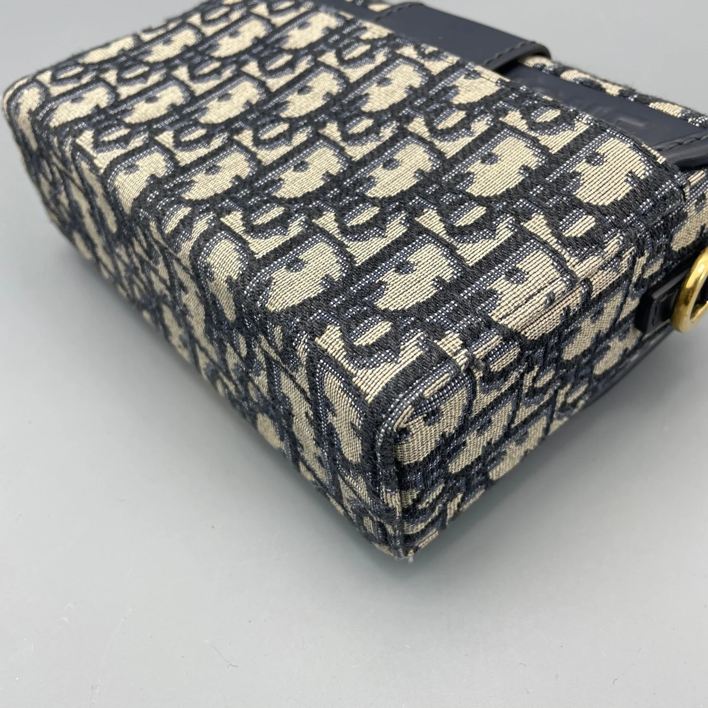Dior 30 Montaigne Mini Box Bag Beige Navy Oblique (ym051726c3r)