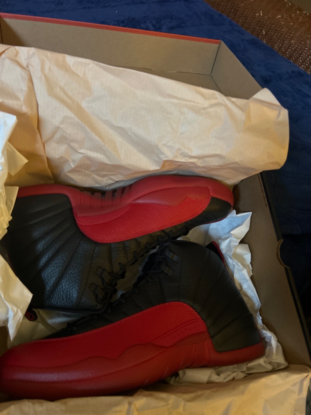 Air Jordan 12 Retro Black Varsity Red Noir Varsity Rouge