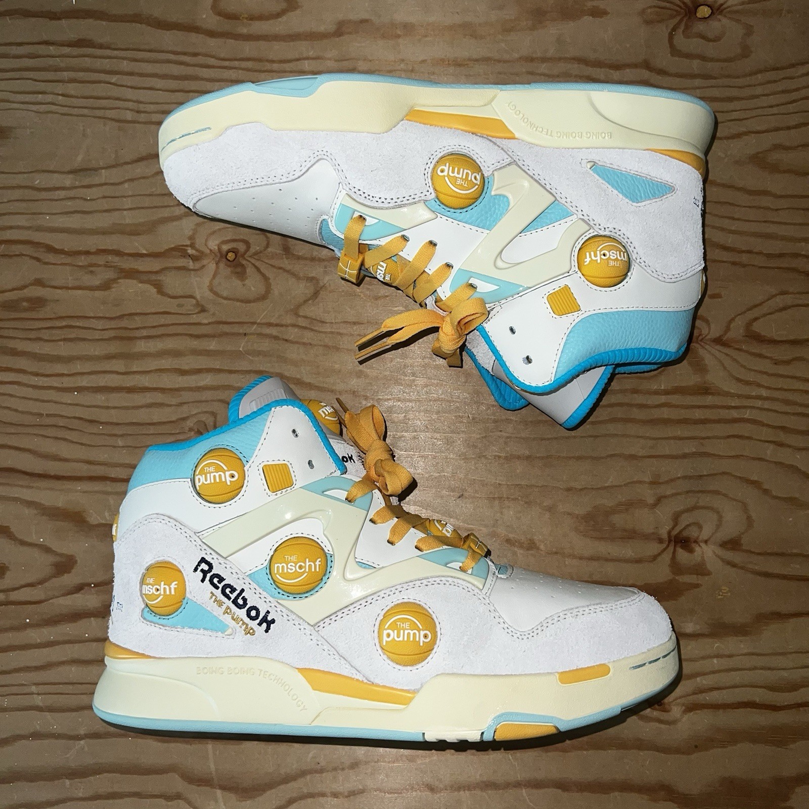 MSCHF x REEBOK PUMP OMNI ZONE IX SUNBLEACHED SHOES SNEAKERS MSCHF013 SB 11 NEW