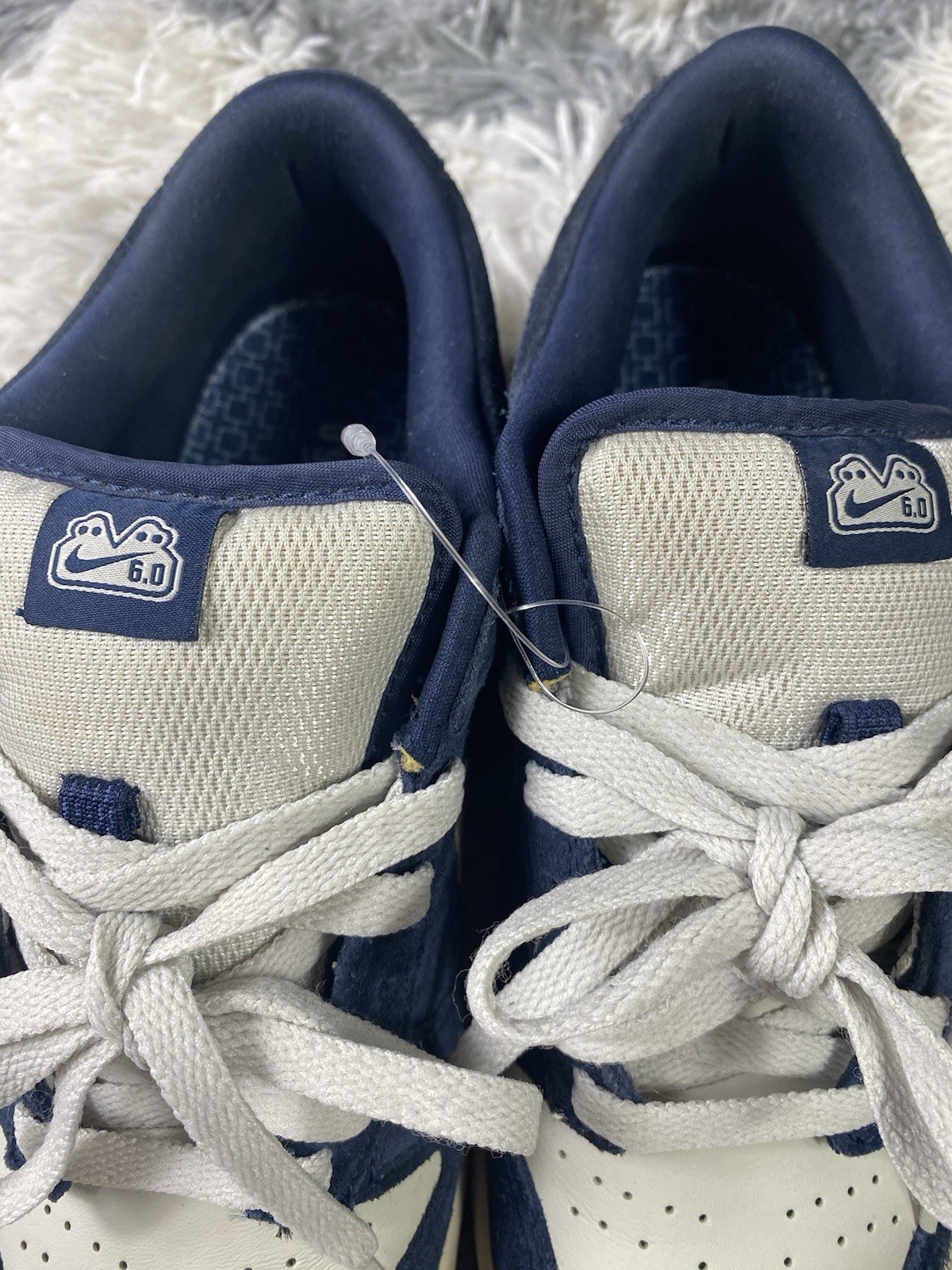 Nike Sb Dunk 6.0 Obsidian Navy Light Bone Sneaker Mens Size 8.5