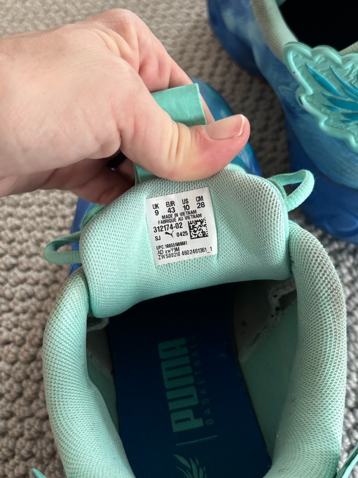 PUMA X Lamelo Ball Mb.04 Lo Team Basketball Sneakers Shoes Ultra Blue Mens 10