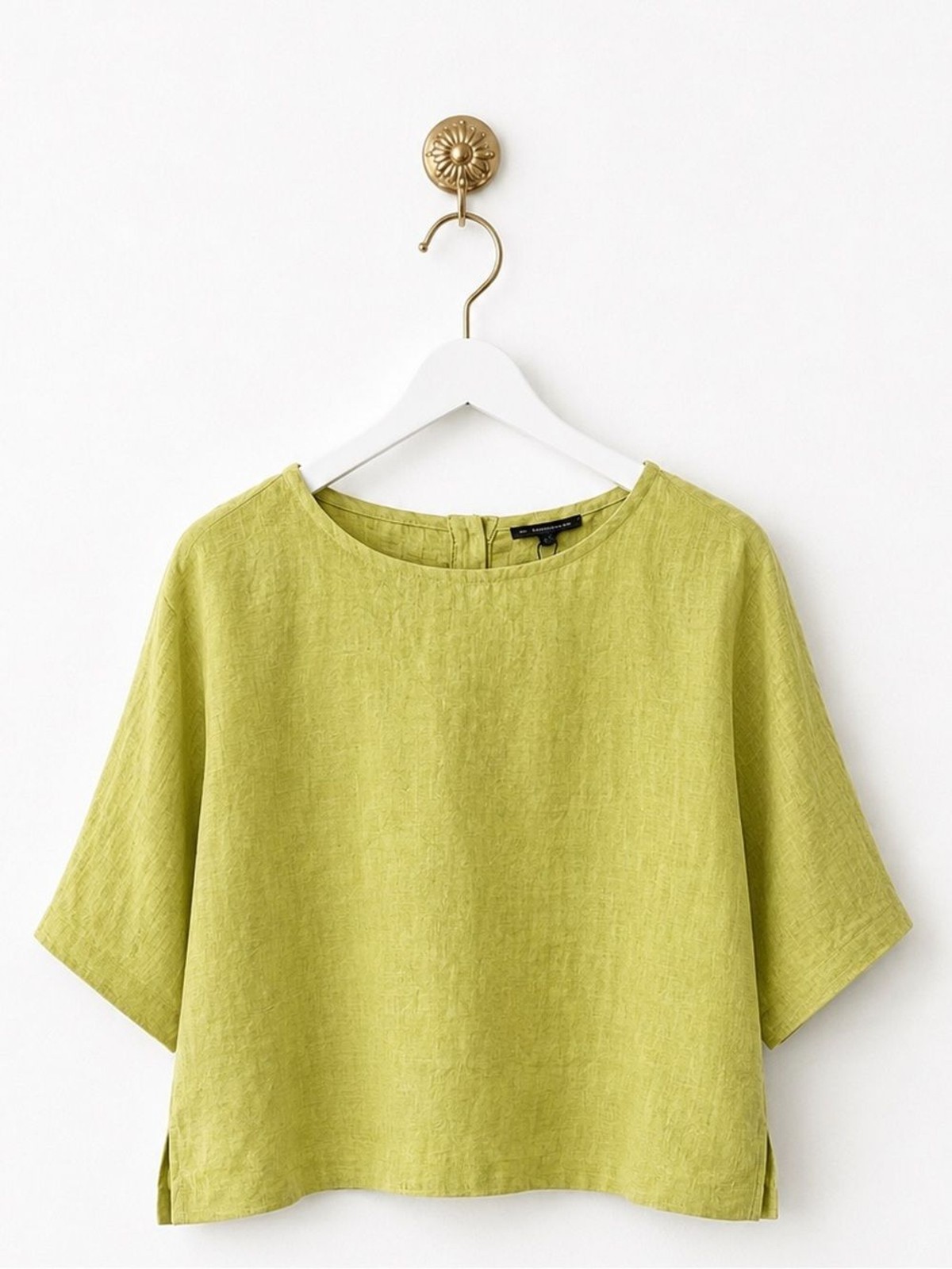 New Adrianna Papell Lime Green Blouse M Size
