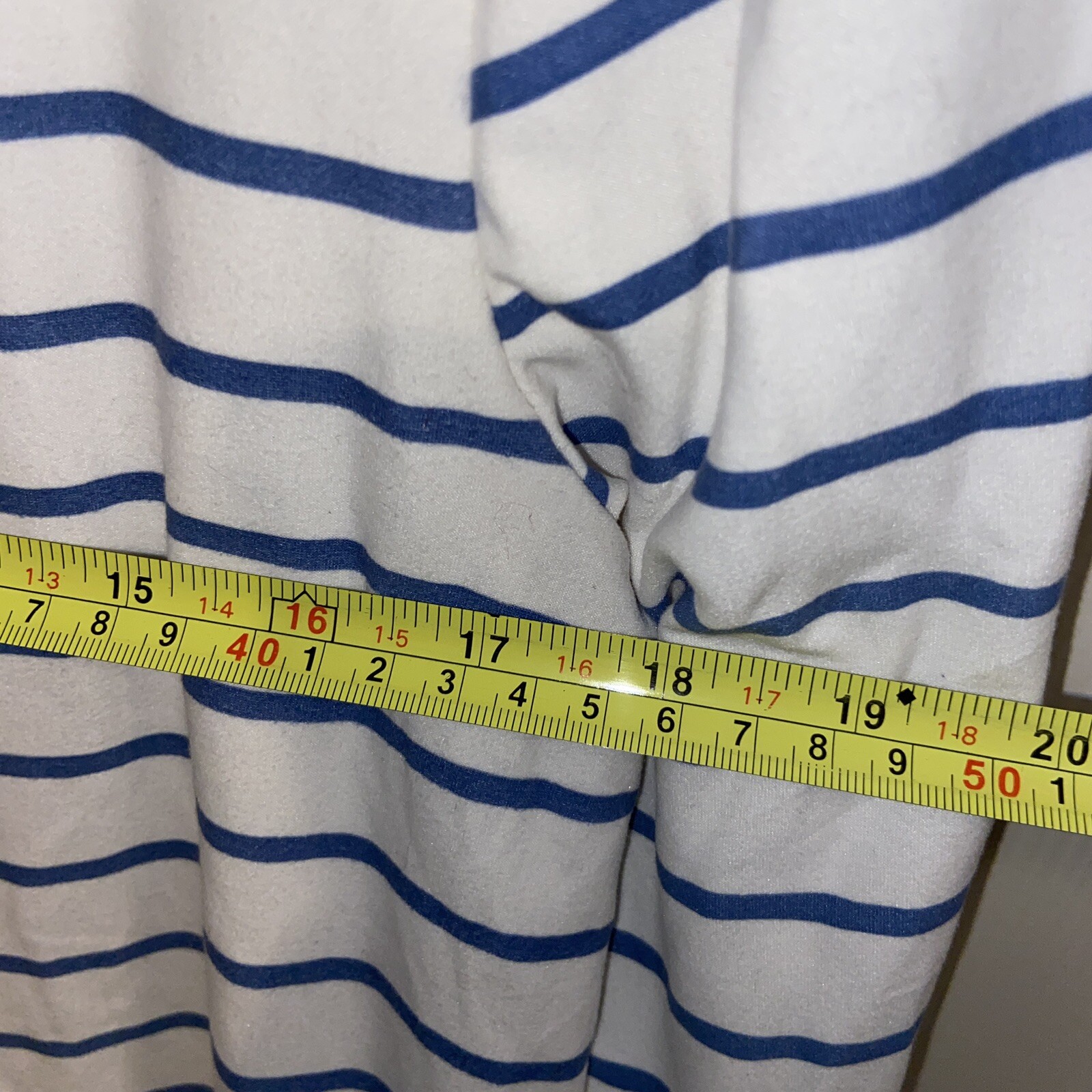 Lime N Chili Women’s Blouse White Small Blue Stripes