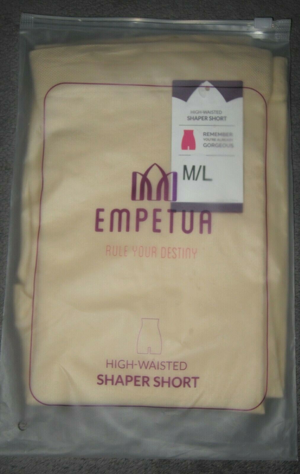 Empetua New M L High Waisted Shaper Short Shape Pant Stretch Nude Comfortable