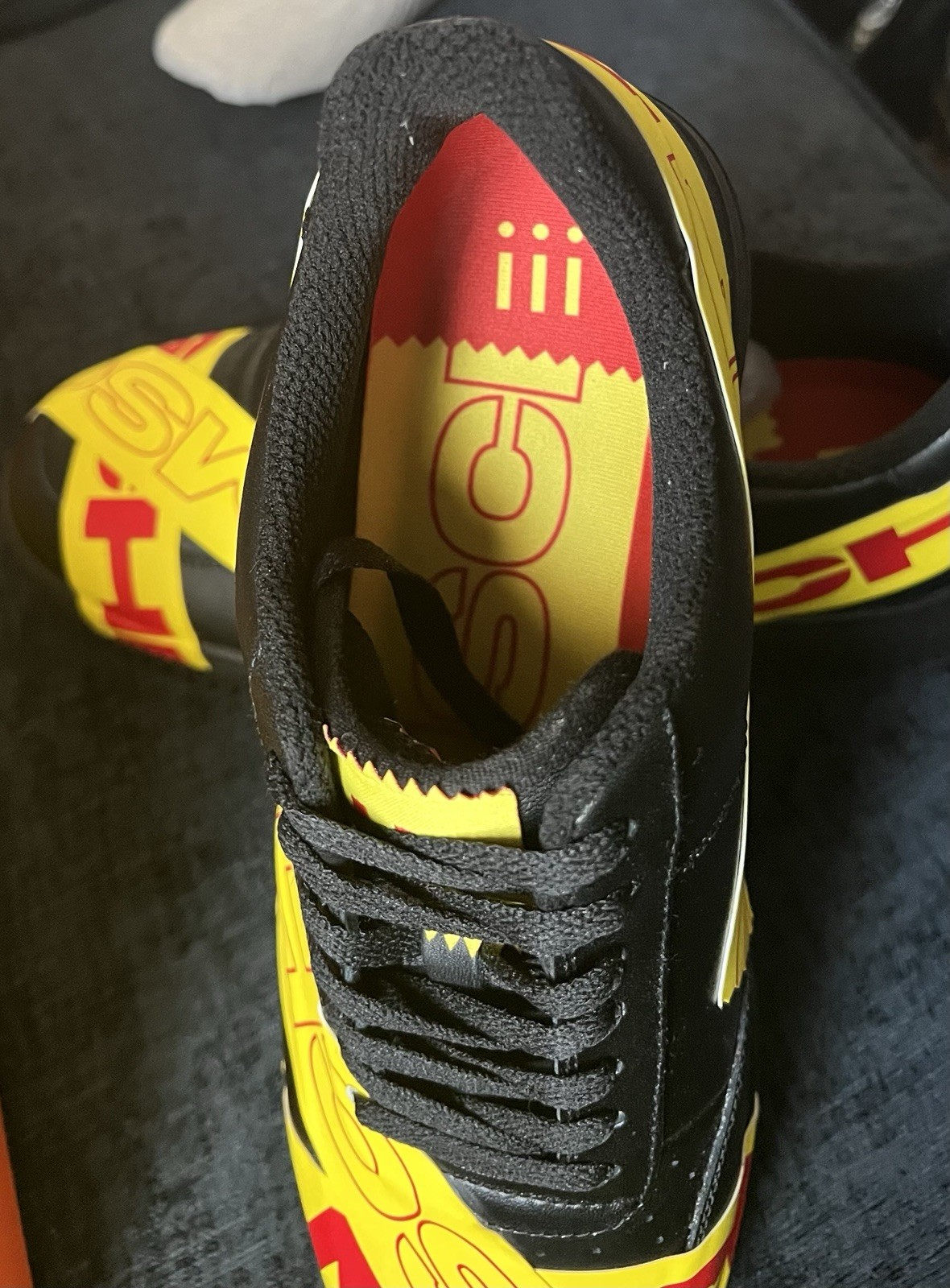 MSCHF TAP3 “Limited Edition” Men’s Size 7 “BLACK/ YELLOW/RED Shoe MSCHF -007