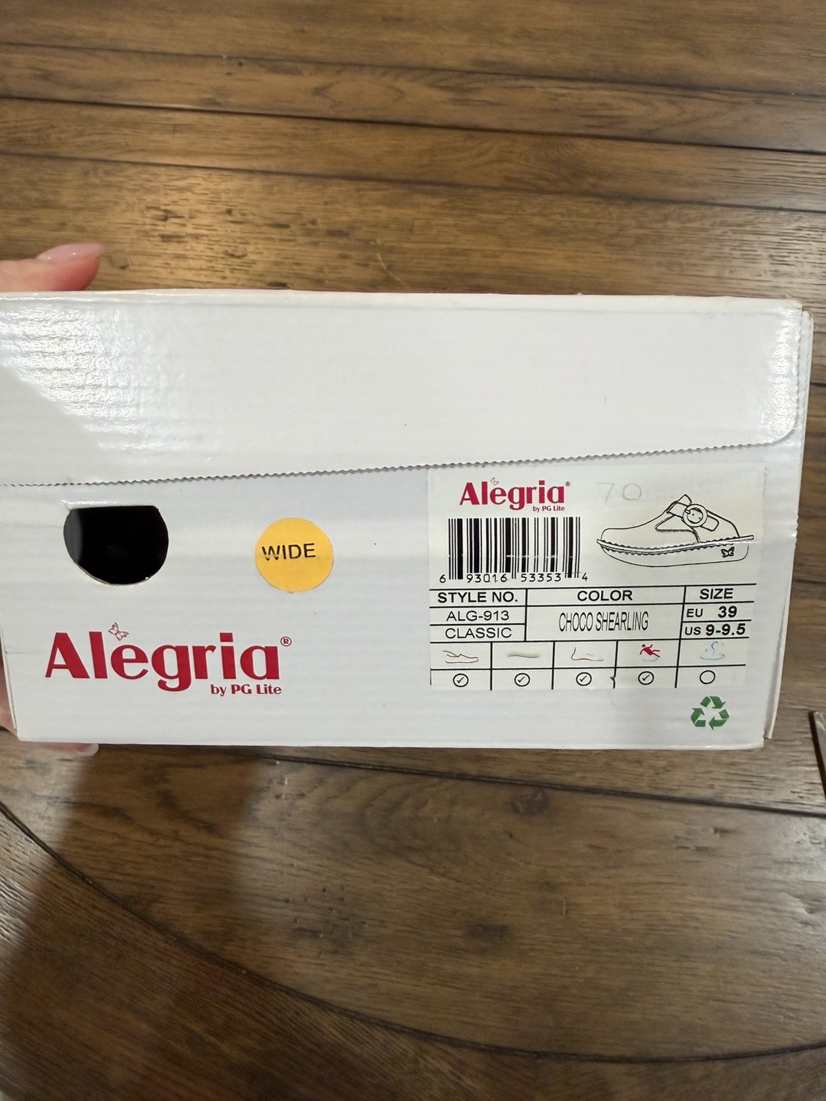 Alegria Clogs With Fur Size 9-9.5