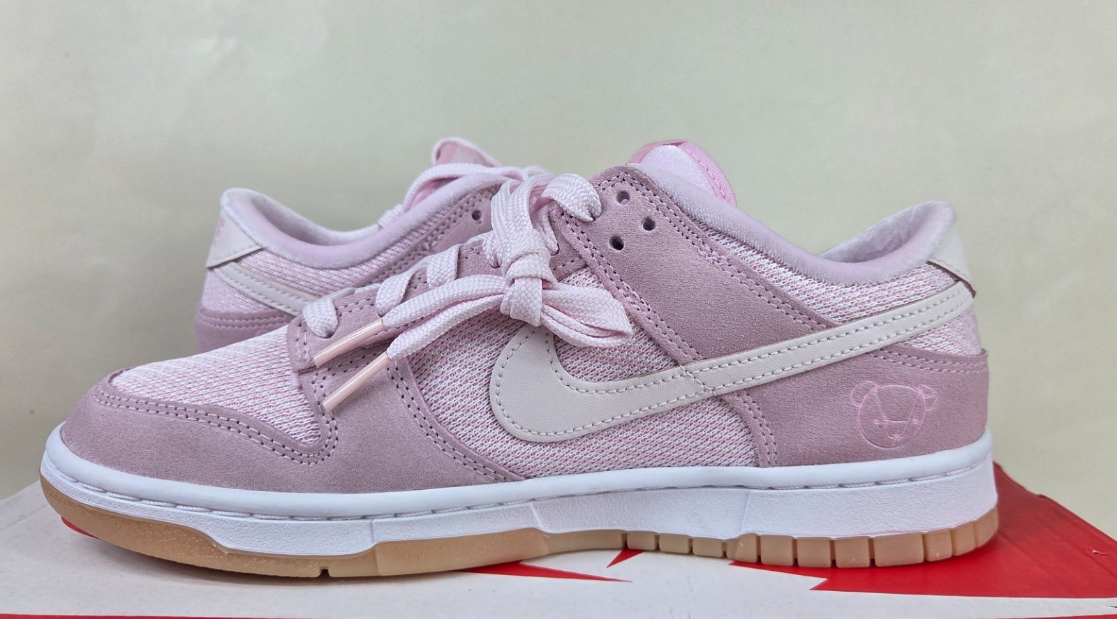 Nike Dunk Low Teddy Bear Light Soft Pink Womens Size 9 DZ5318-40 New