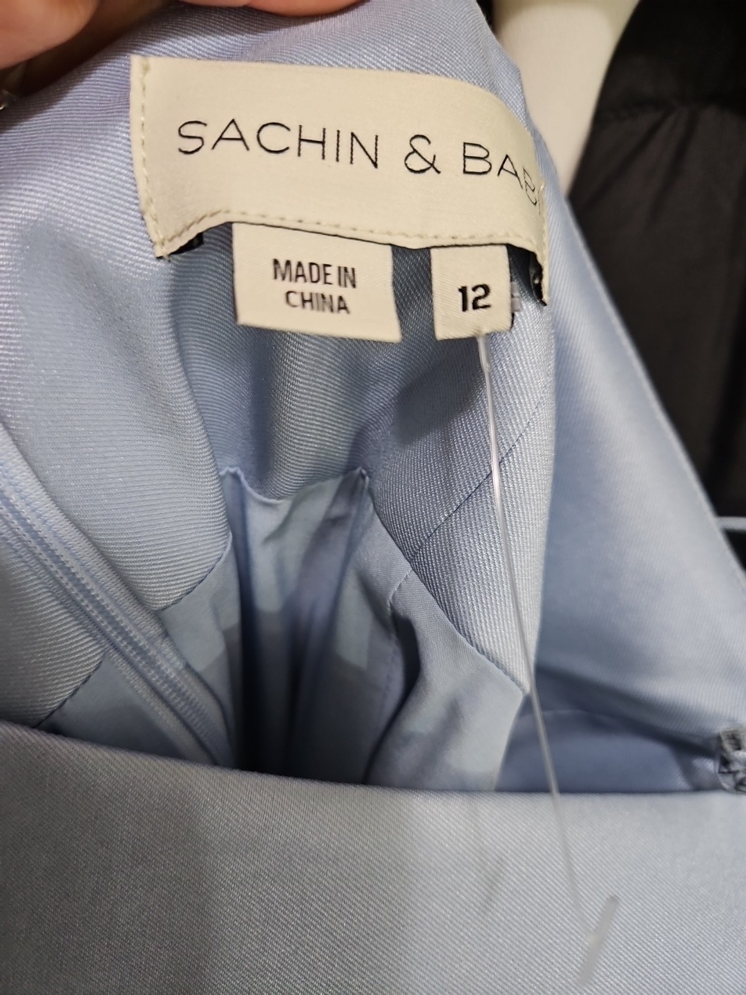NEW, SACHIN & BABI Pryce Gown in Glacial Blue Size 12 #LD285