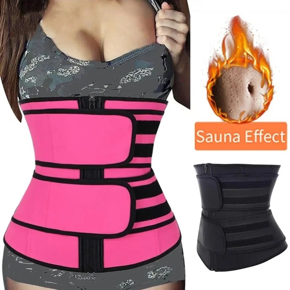 1pc Waist Trainer Slimming Body Shaper Fitness Belt Weight Loss Fat Burning