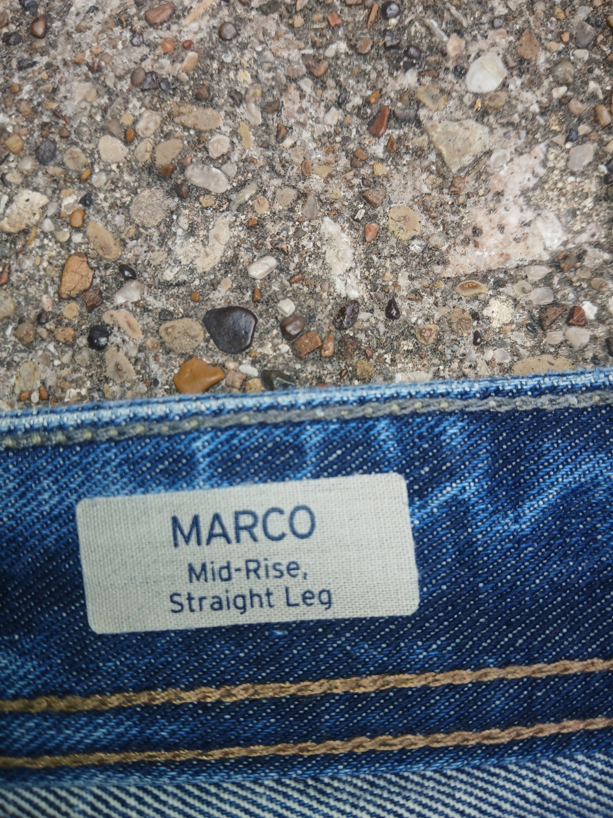 Mavi Marco Mens Midrise Straight Leg Jeans 34 × 32