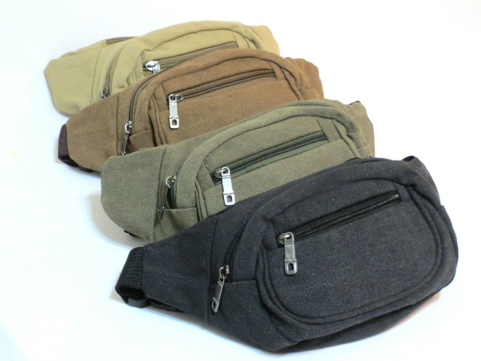 Fanny Pack Waist Bag Hip Belt Pouch Travel Purse In Solid Colors For Men Women.