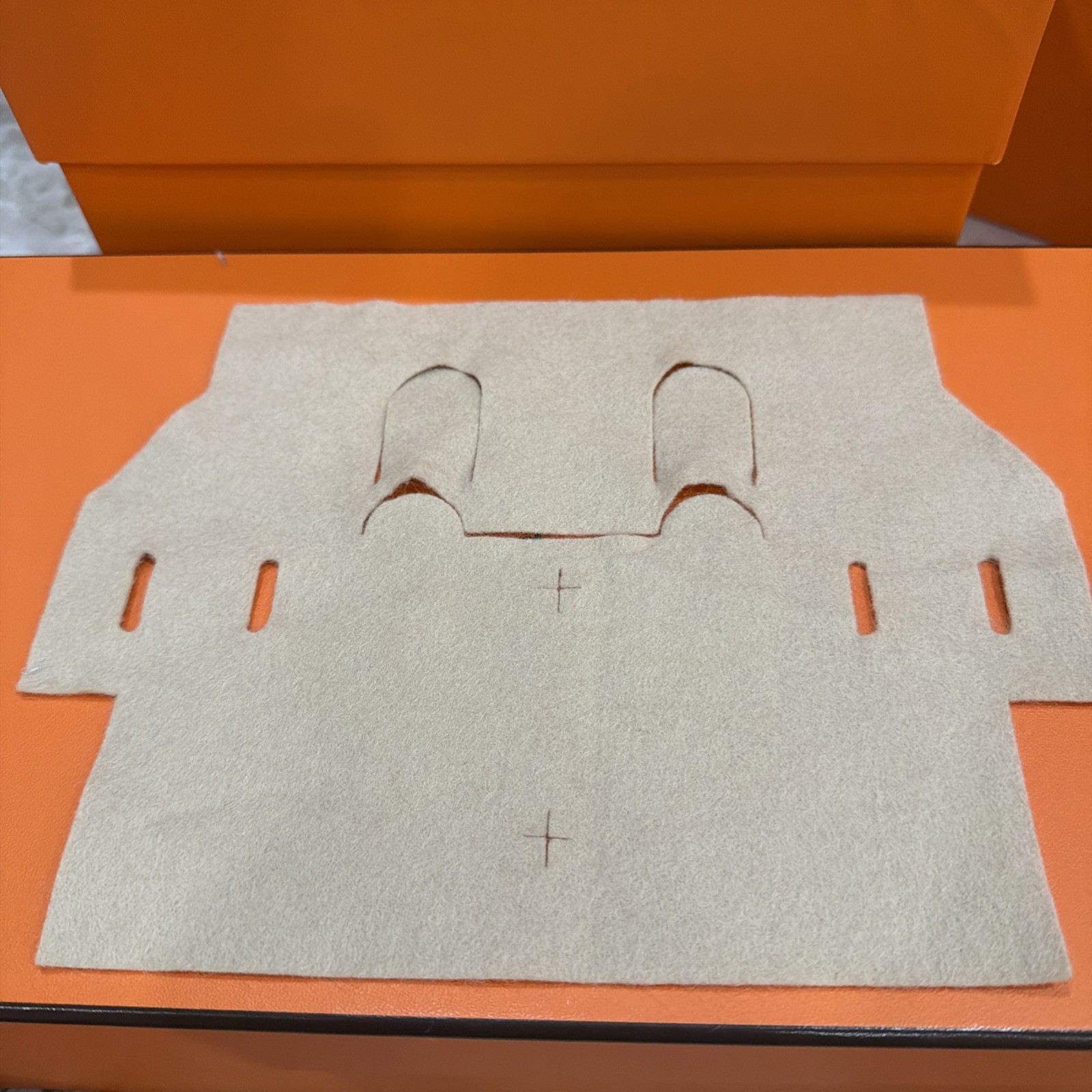 Authentic Hermes Birkin 25 Wool Felt Cover for Protective handbag Used item