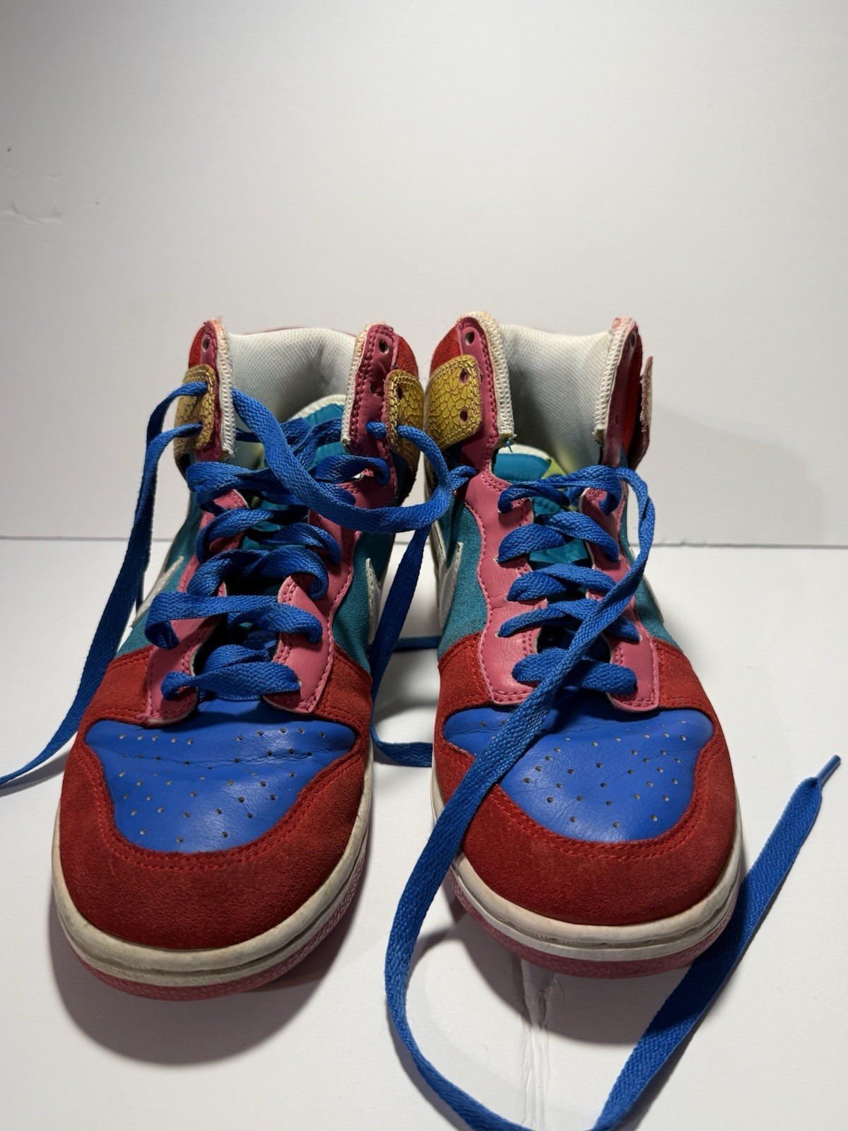 Nike 6.0 Dunk High Multicolor Elephant Print 2009 Women 9 Vintage Skate Rare