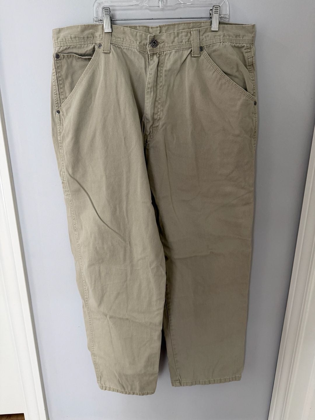 Wrangler Authentic Issue Carpenter Pants 36×30 Khaki