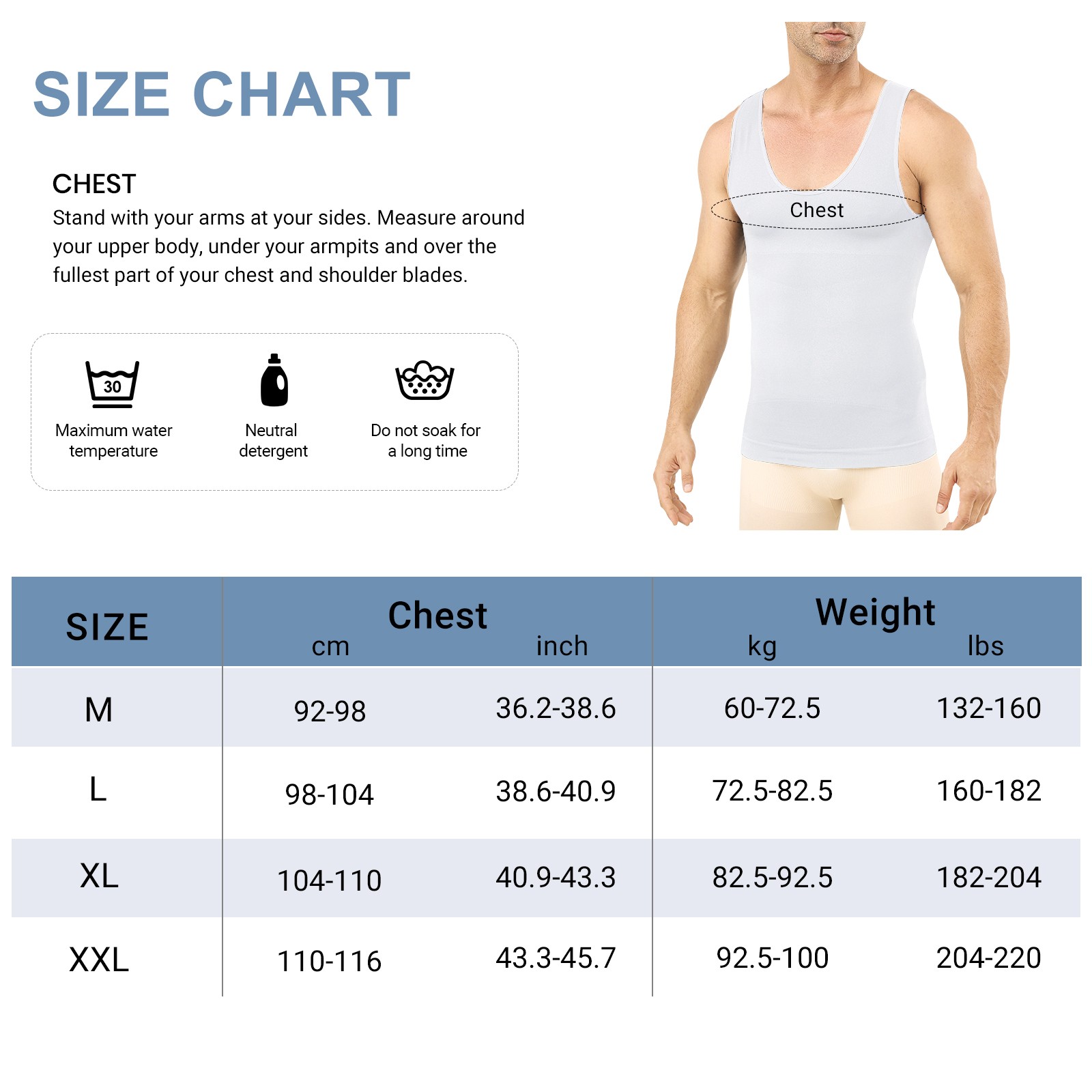 2Pack Men’s Body Shaper Belly Chest Compression Shirt Slimming Gym Tank Top Vest