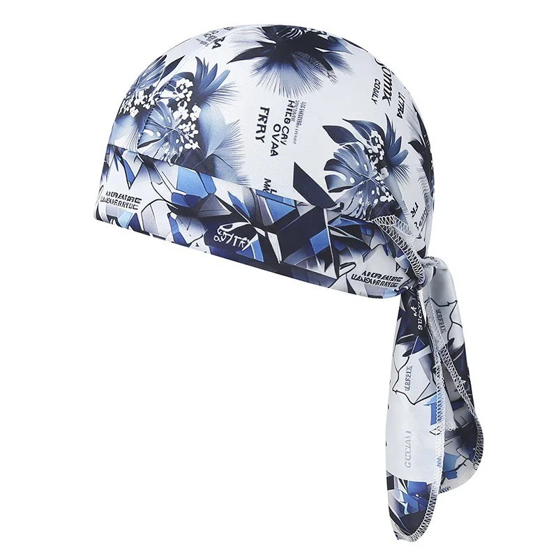 Camouflage Motorcycle Wrap Biker Du Do Black Doo Rag Head Skull Cap Durag