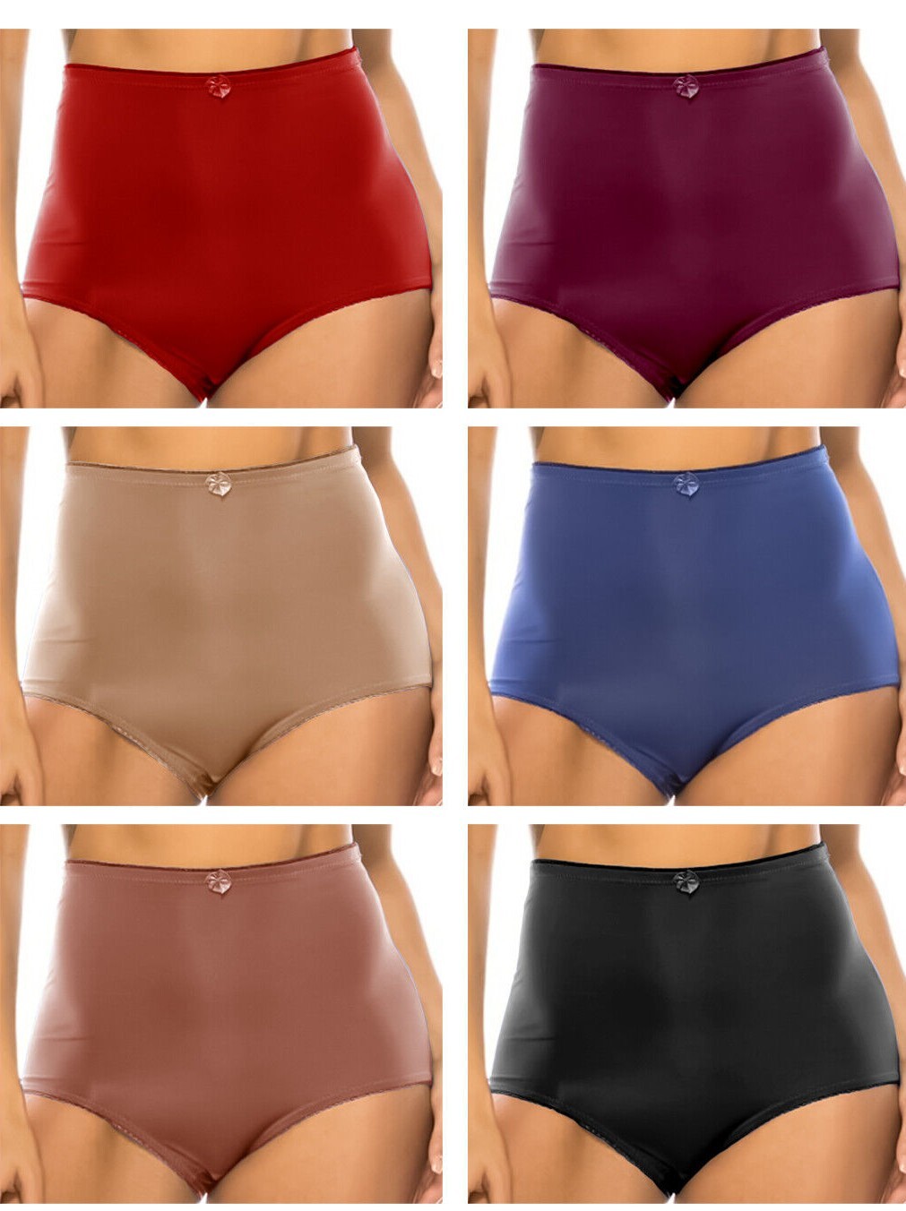 2-6 High Waist Brief Tummy Control Girdles Solid Shaper Panties 69061 S-XL GIFTS