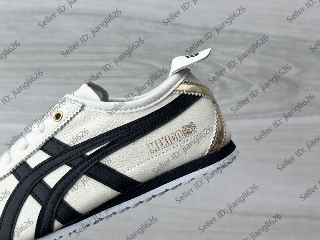 NEW Onitsuka Tiger Mexico 66 Classic Unisex Shoes Birch/Black Vintage Sneakers