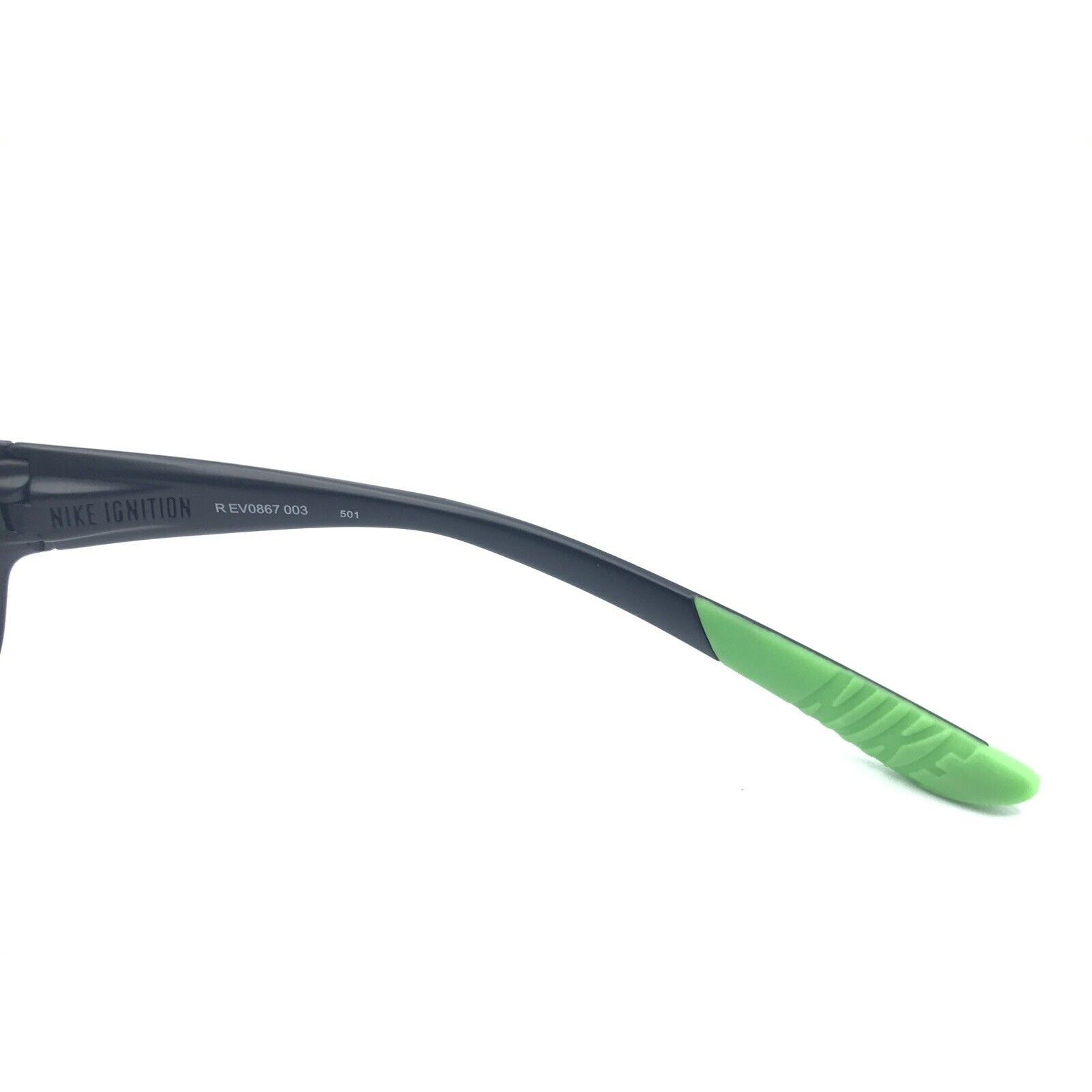 Nike Ignition R EV0867 003 Black Green Wrap Sunglasses Frames Designer Men Women