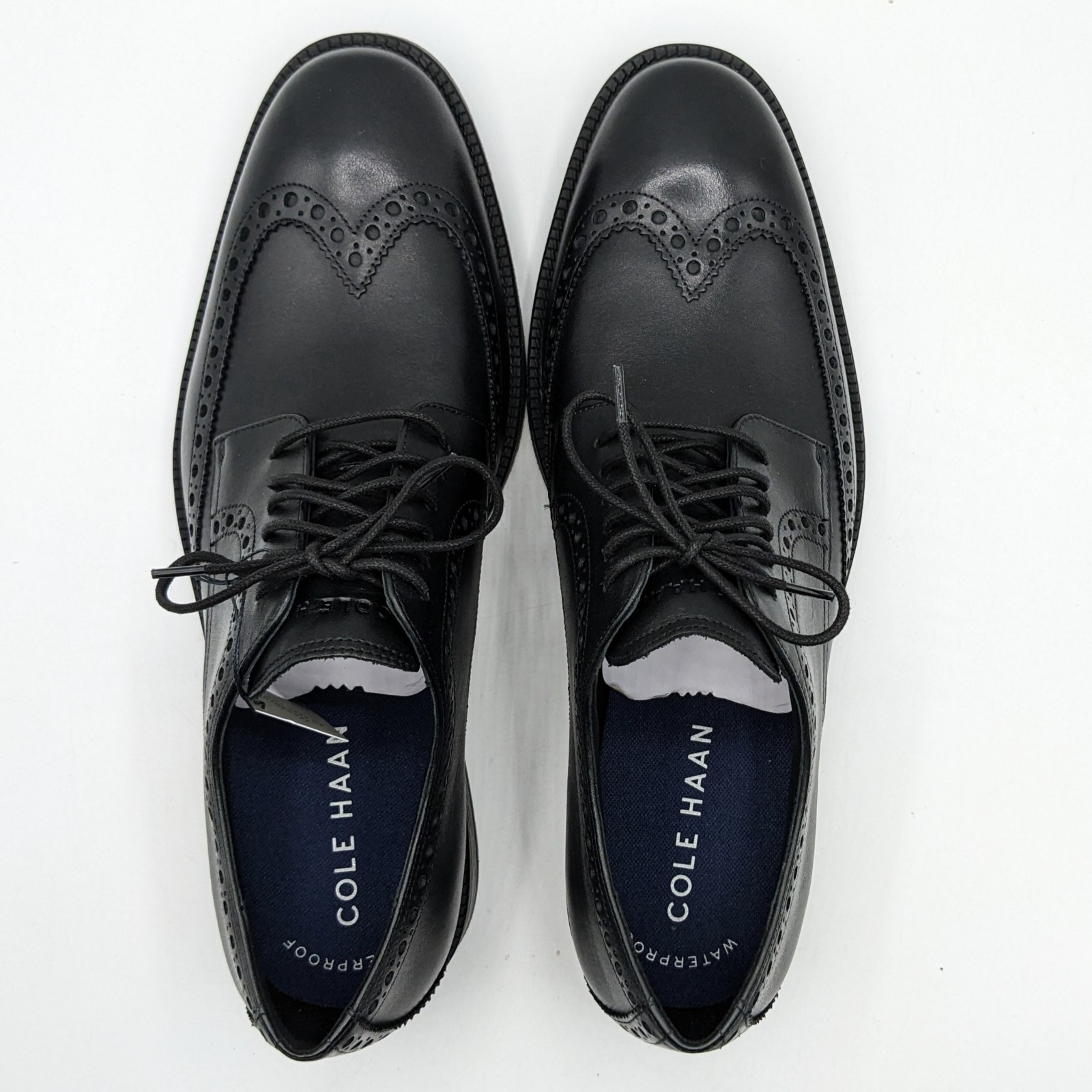Cole Haan “Modern Essentials Waterproof Wing Tip Oxford” Men’s Shoe [Black] NEW