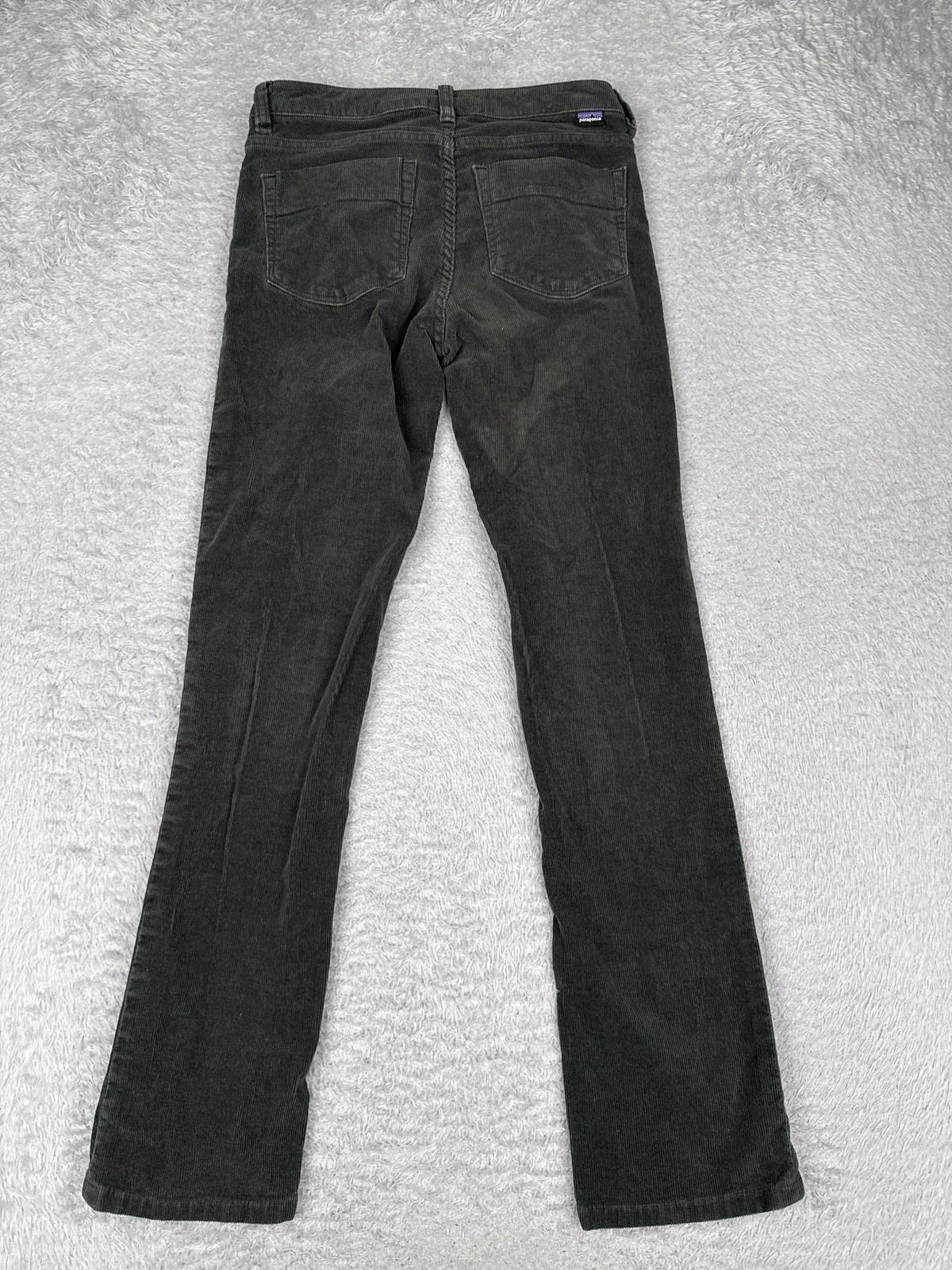 Patagonia Pants Womens 25 Gray Corduroy Straight Leg Organic Cotton