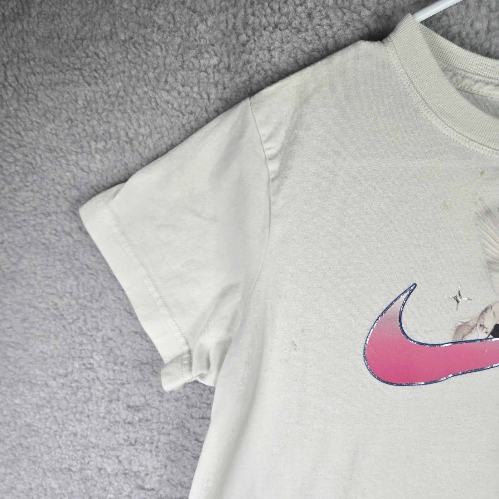 Nike Youth Girls Unicorn T Shirt White XL Sports Mystical Fantasy