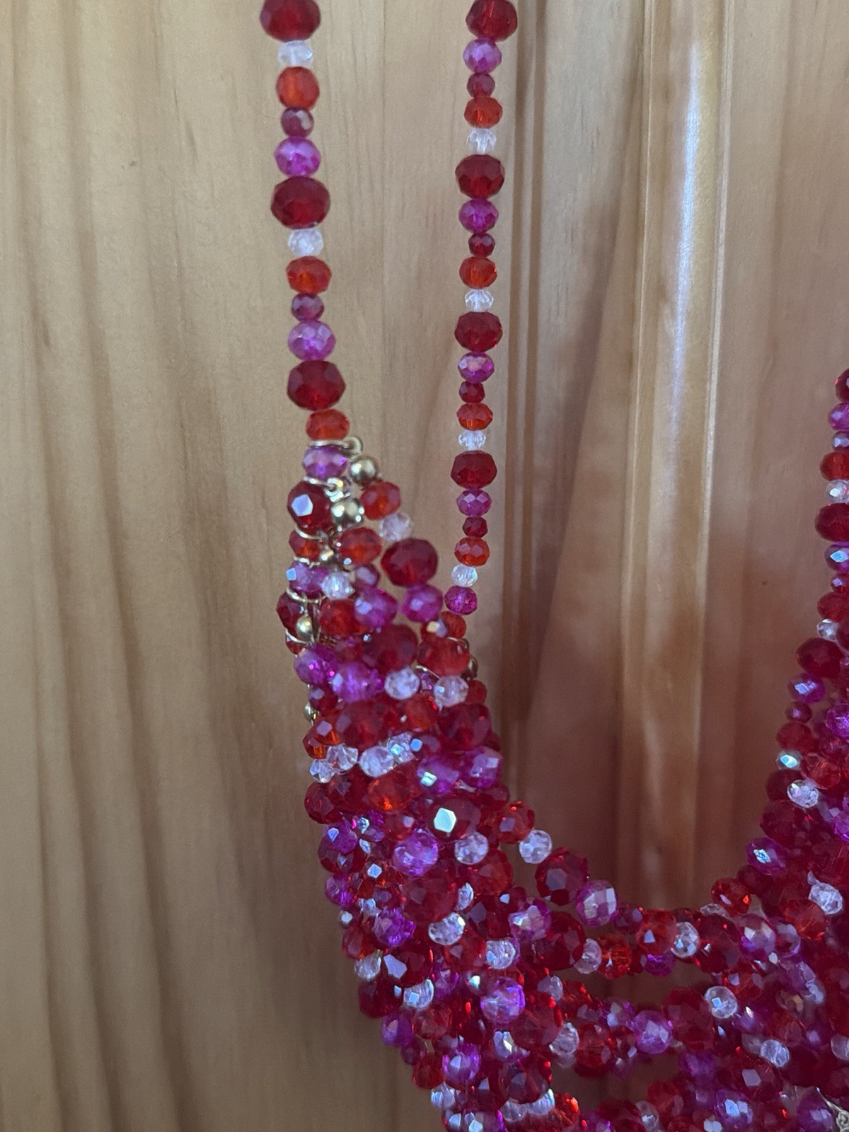 SOLD OUT – Finesse Celestia Red Beaded Bralette Top