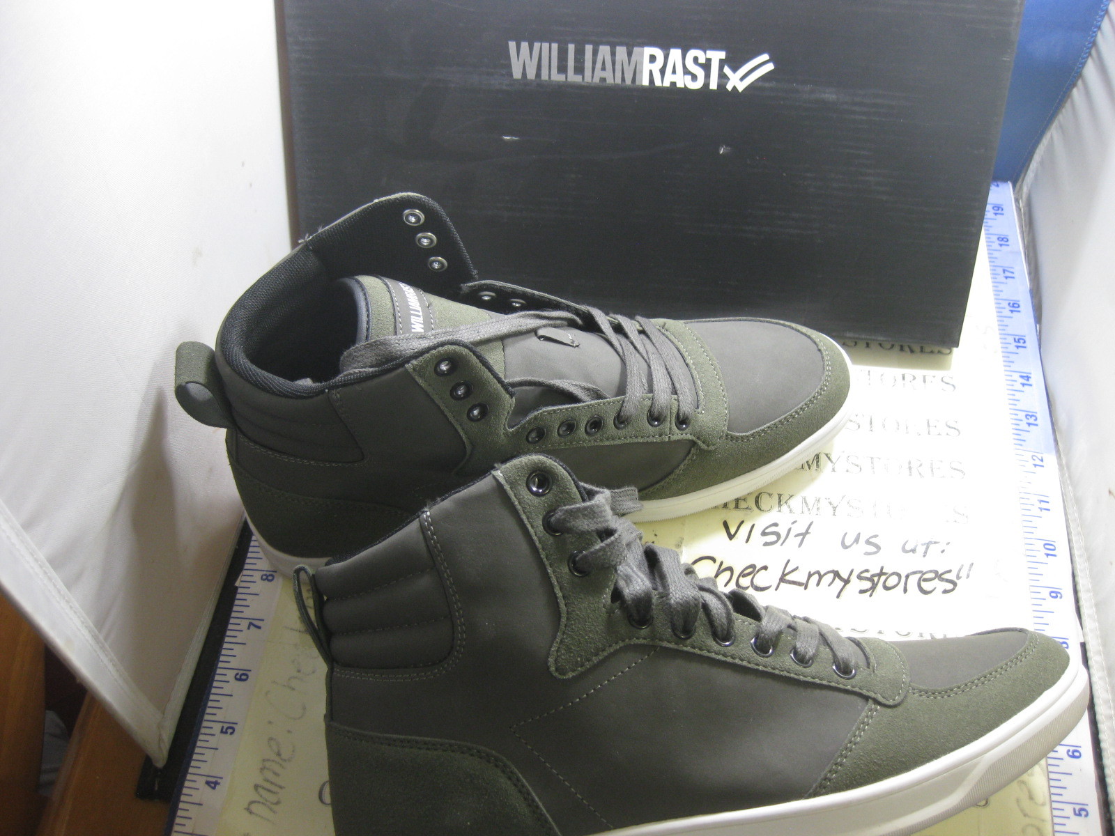 NEW WILLIAM RAST BOMBER PREMIUM DESIGNER HIGH TOP CASUAL ATHLETIC STYLE SHOES