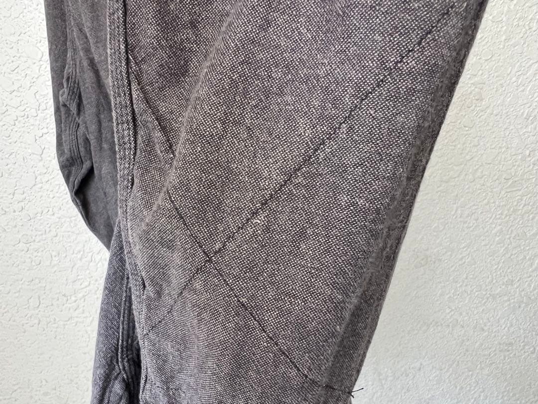 Engineered Garments Work Shirt M USA Cotton Asymmetrical Pockets Gray F/S