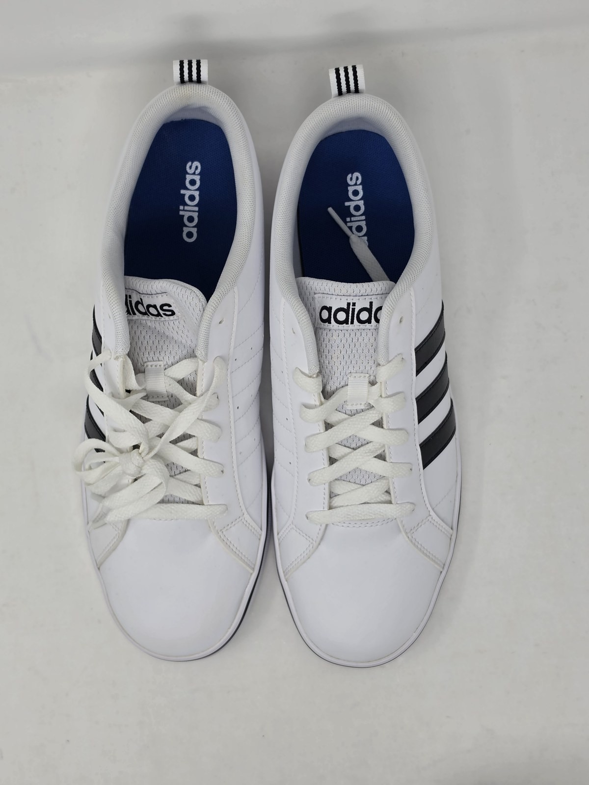adidas VS Pace Mens Sneakers White Black 3-Stripes Size 11 New Without Box