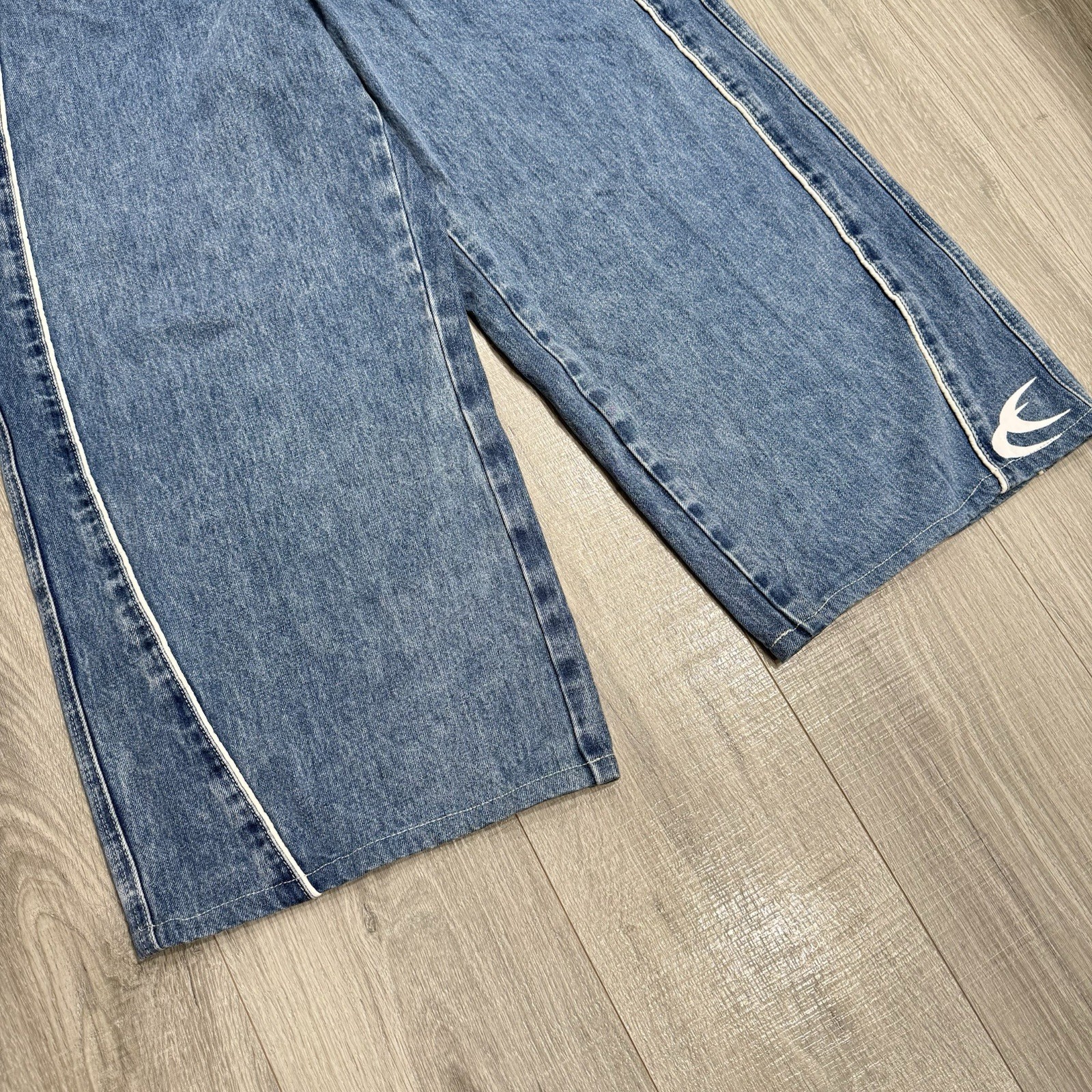 Scuffers Mowa Wide Leg High-Rise Denim Jeans Baggy 12in Openings Size 34