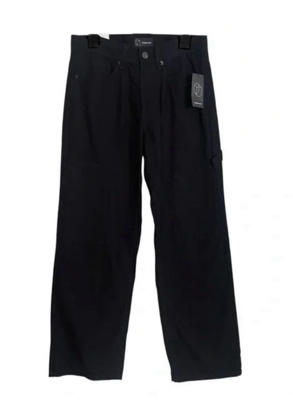 Original Use Mens Straight Leg Relaxed Carpenter Pants Black – Size 34×30