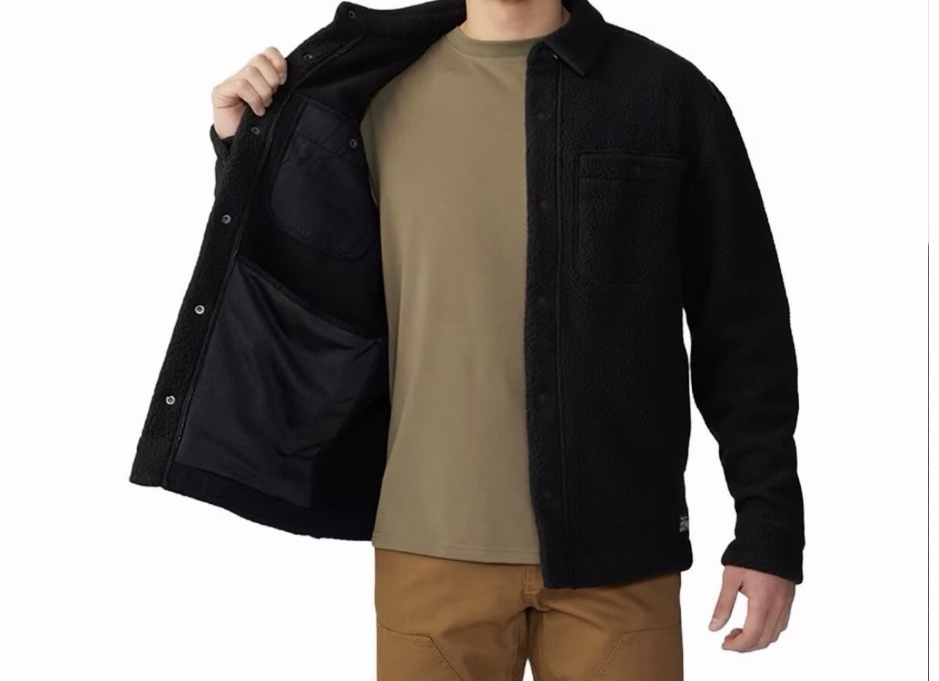Mountain Hardwear HiCamp Fleece Shacket XXL Men’s Black