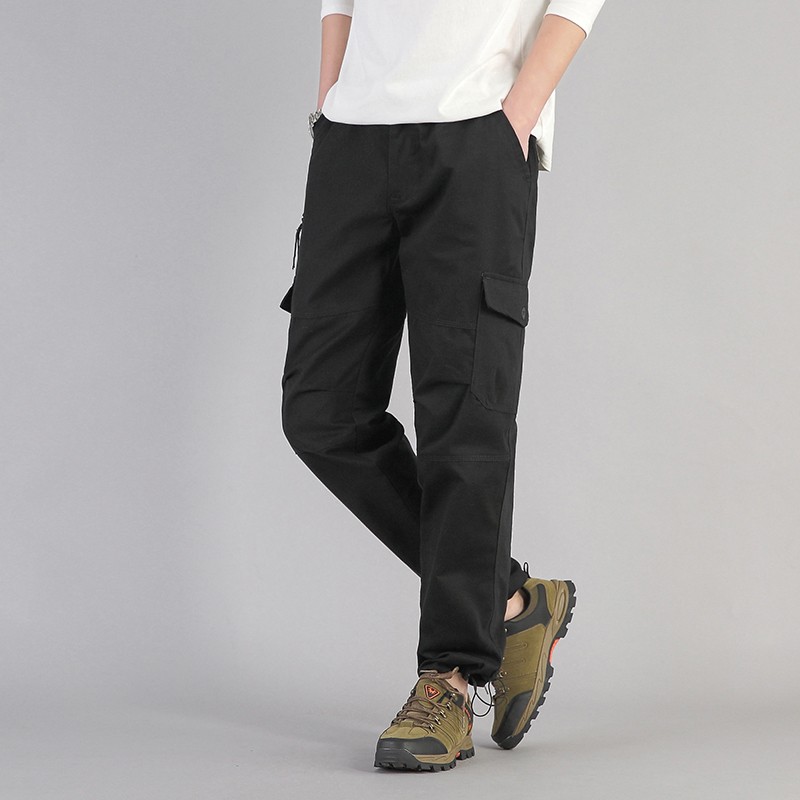 Men’s Cargo Pants Waterproof Hiking Trousers Multi-Pocket Tactical Outdoor Pants