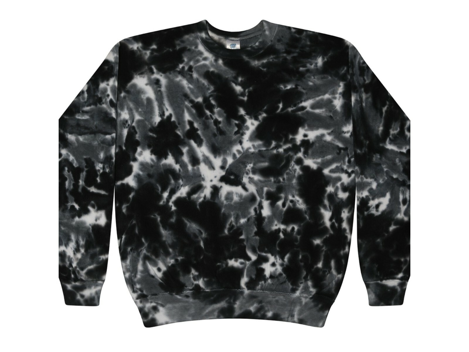Tie Dye Multi-Color Crew Neck Fleece Adult Small to 3XL 80% Cotton Long Sleeve