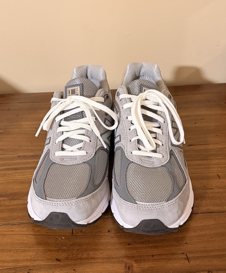 New Balance 990v4 Made in USA Men’s Low Top Suede Lace-Up Gray U990GR4