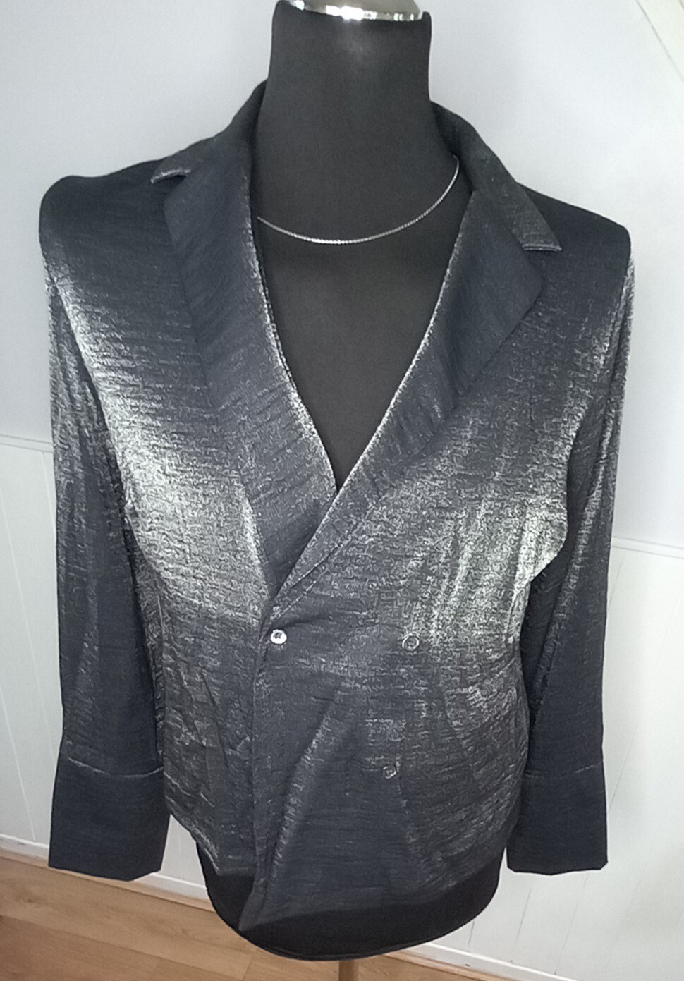 phase eight gunmetal grey mackenzie short jacket womens size 12