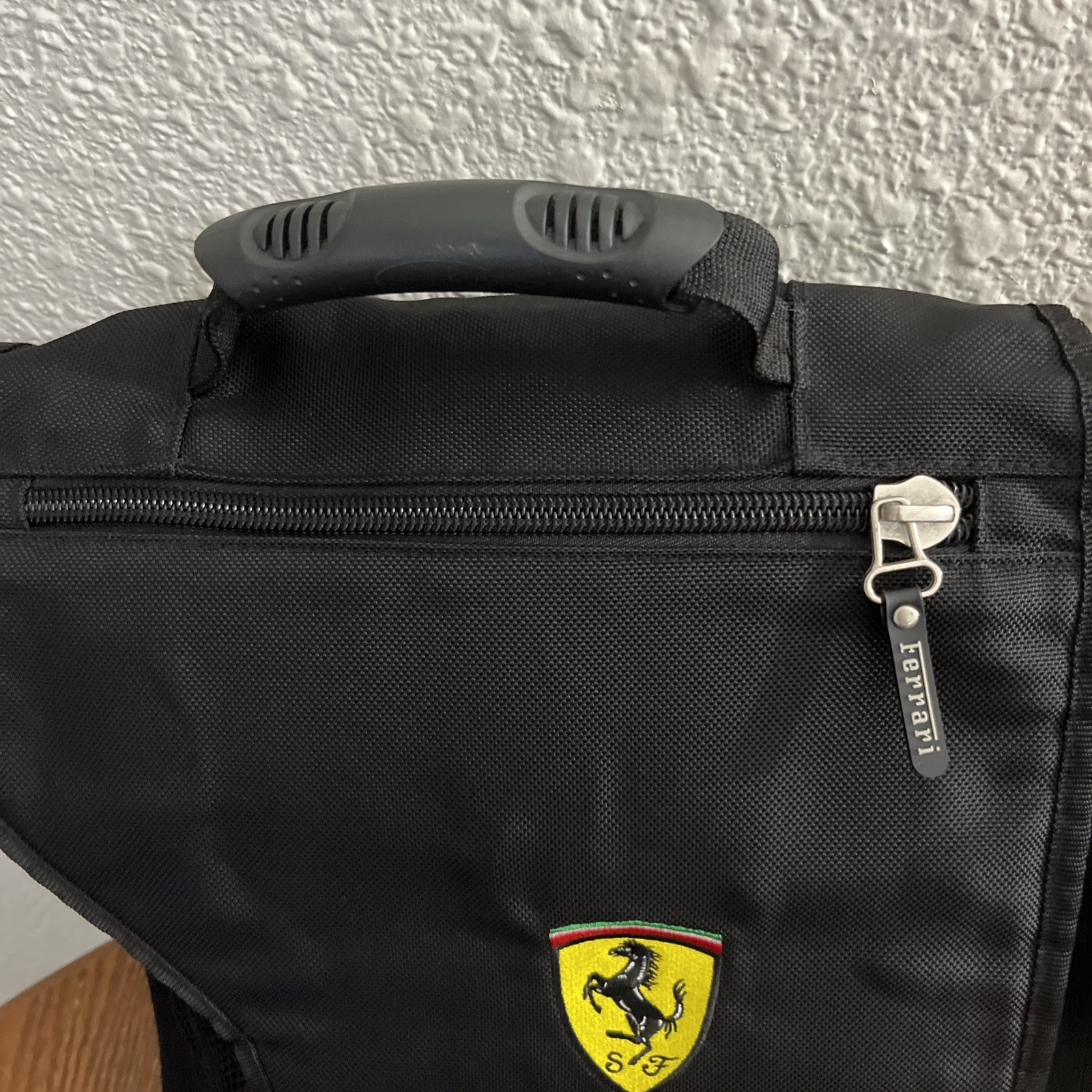 Vintage 2002 Ferrari Fila Backpack Messenger Bag Expandable Michael Schumacher
