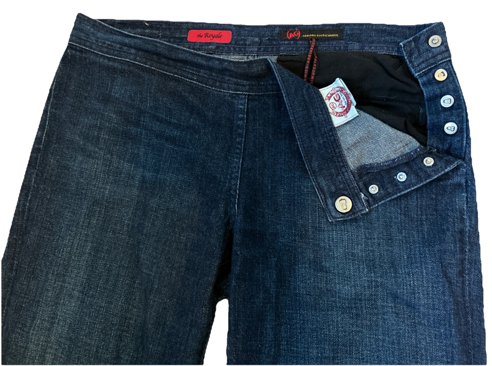 Adriano Goldschmied AG Jeans The Royale Flare Wide Leg Dark Wash Size 31R