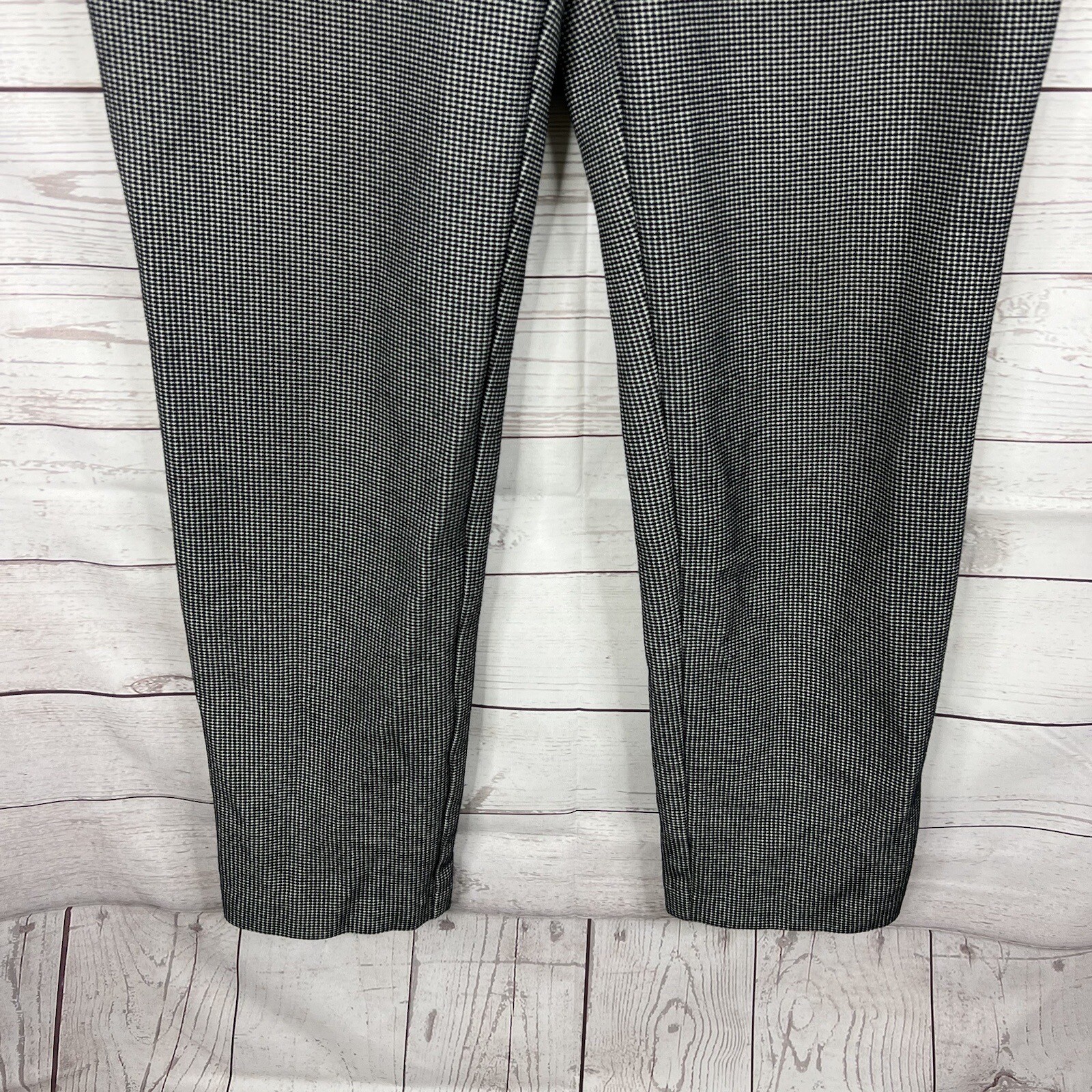 J. Jill Womens Ponte Slim Leg Pants Size Small Black White Pull-On