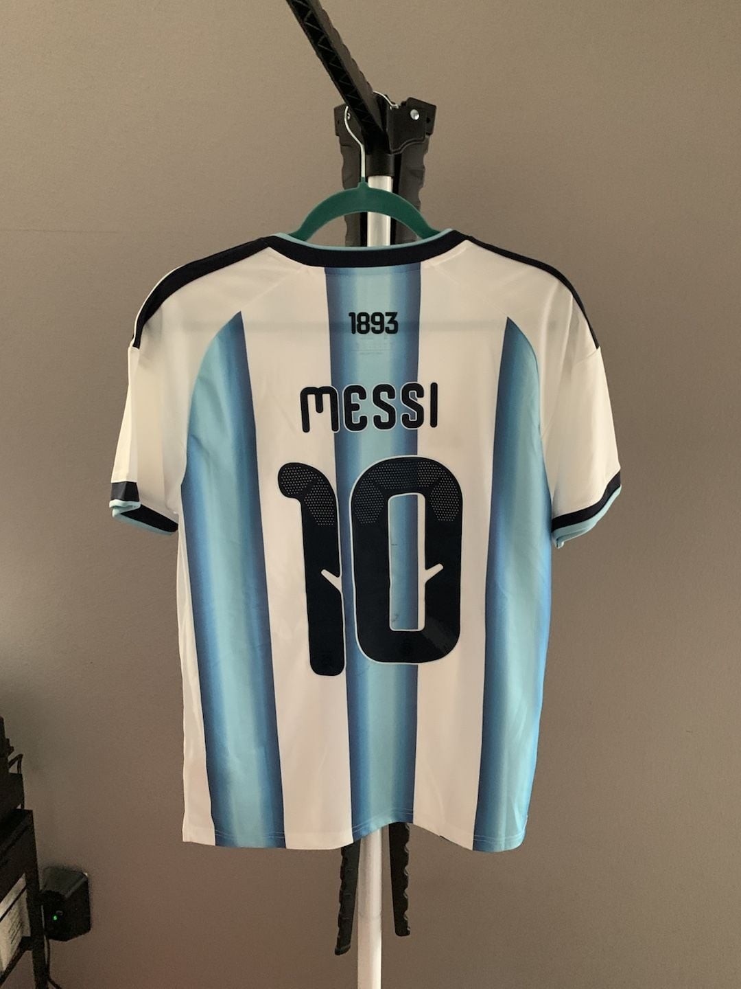 adidas Lionel Messi Argentina 2024 Home Jersey with 3 Stars and World Cup Champi