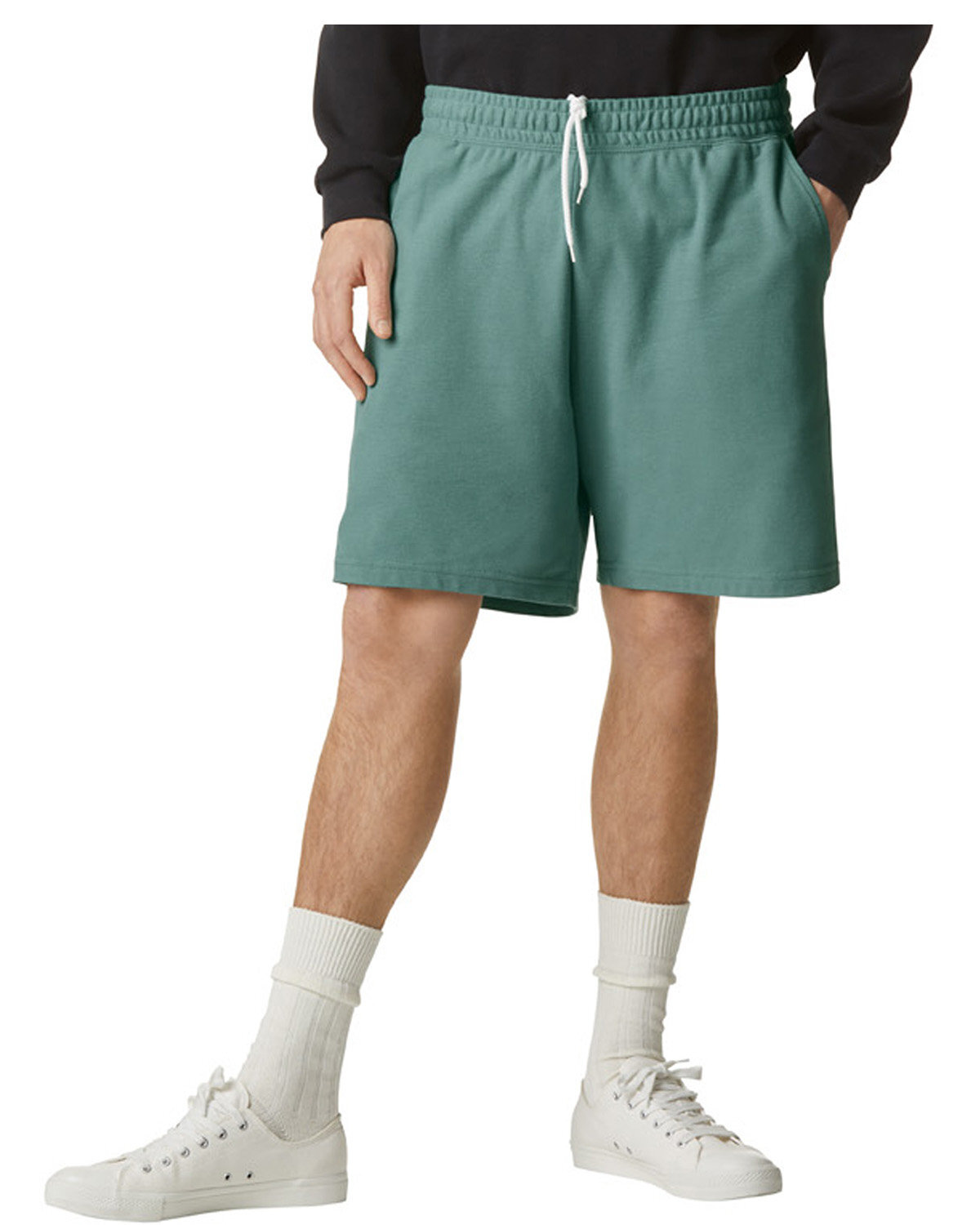 Pack Of 3 American Apparel 2PQ Unisex Combed Ring Spun Cotton Pique Gym Shorts
