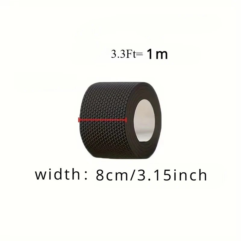 Self-Adhesive EVA Shoe Sole Repair Patch Black Anti-Slip Protector Pads