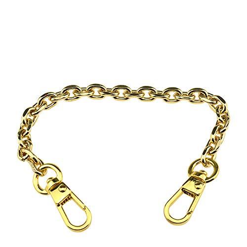 HAHIYO Mini Pochette Purse Chain Strap Thin Wide YellowGold 7.9 Inches Length