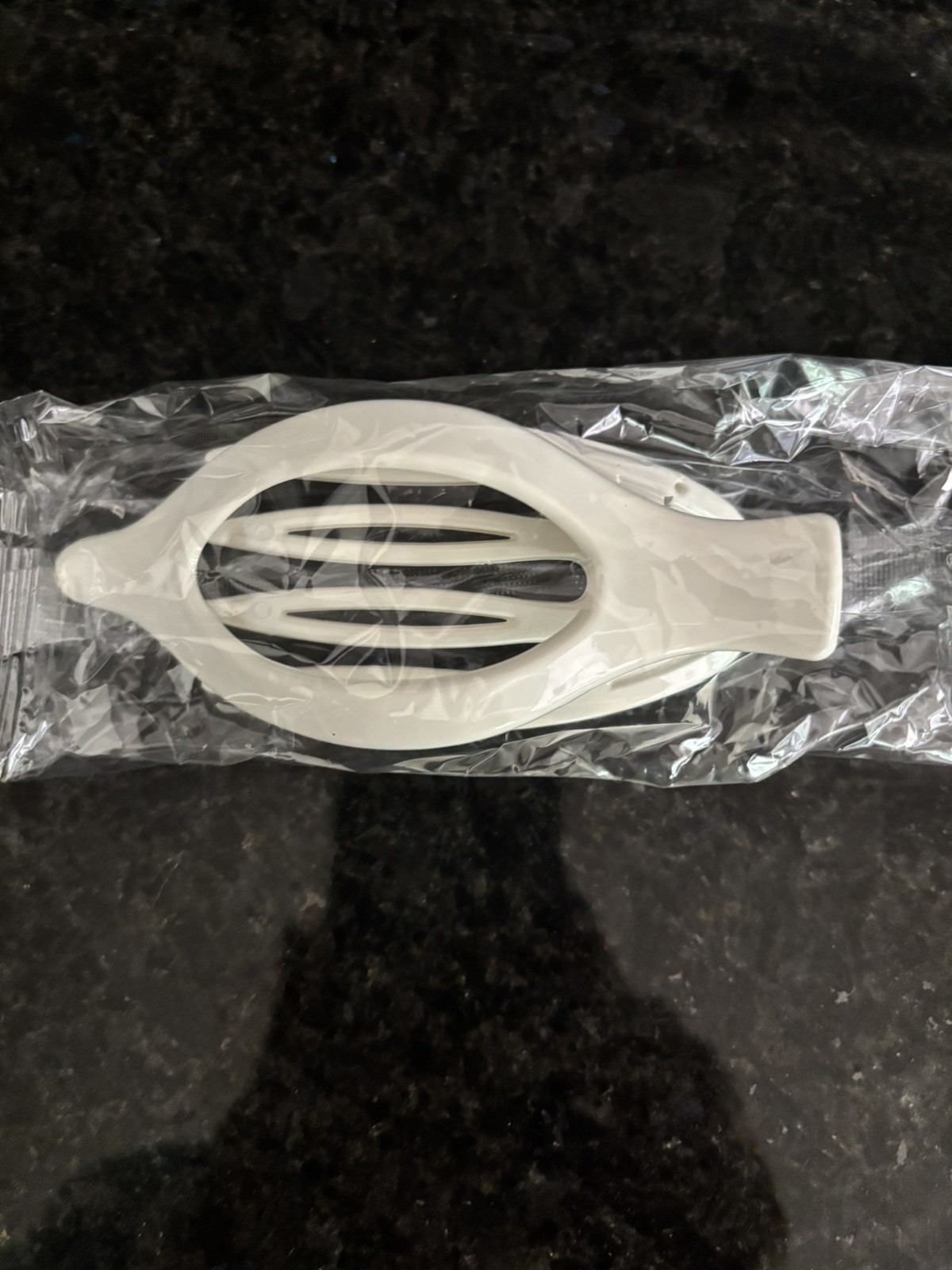 White Flat Hair Claw Clips 2 Pieces 4.7 Inch