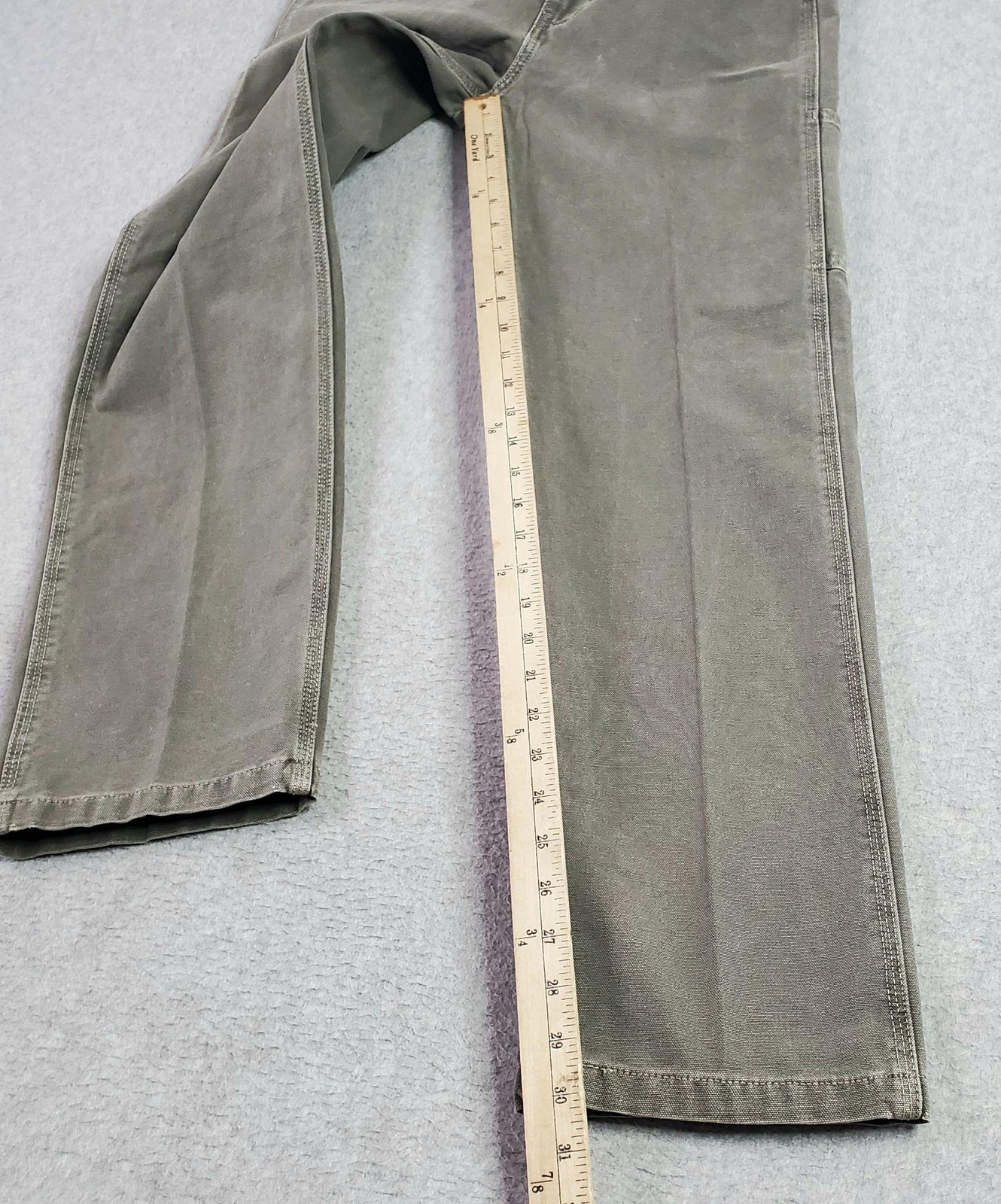 Levis 568 Stay Loose Carpenter Jeans FITS 29X30 tag sz 29×32 Gray Relaxed Canvas