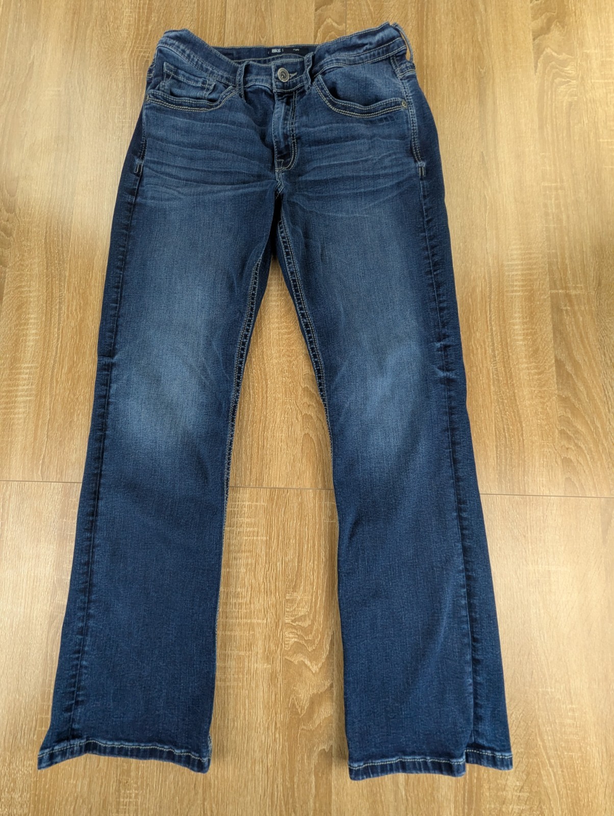 BKE Buckle Jake Straight Leg Mens 33×32 (ACTUAL 30×32) Dark Wash Denim