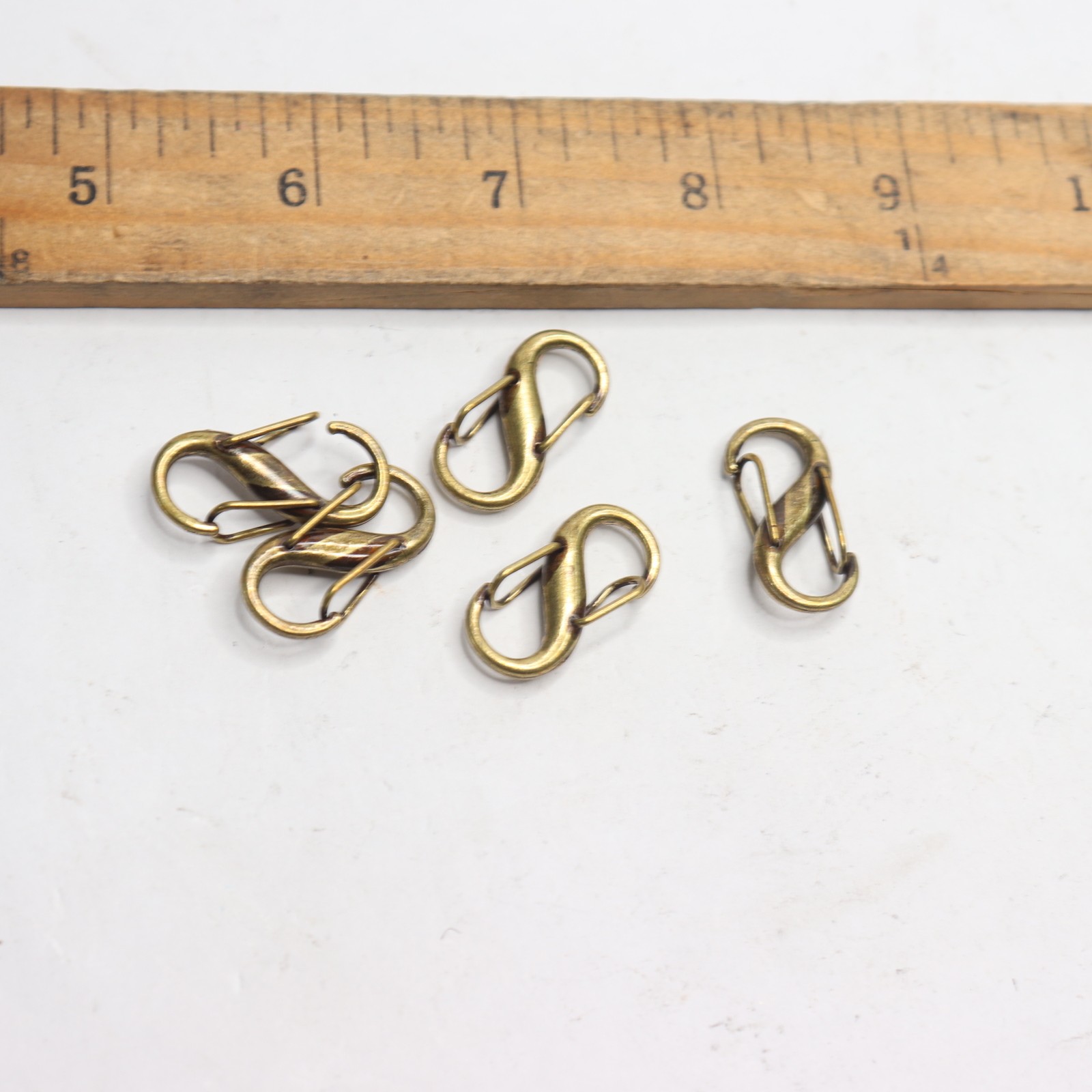 (5-Pk) S-zipper Adjustable Buckle Metal Gold 6374929263