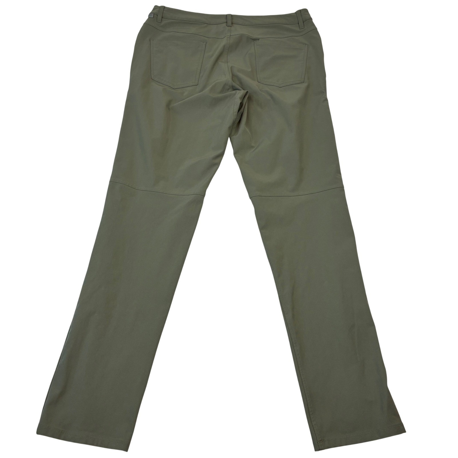 Lululemon ABC Pant Slim Men 36×32 Sage Green Warpstreme 5-Pocket Commuter