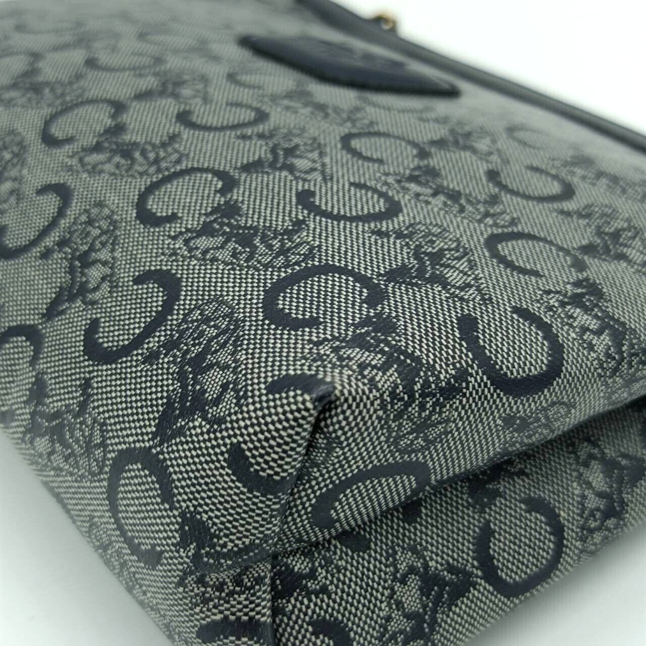 CELINE Clutch bag Hand Bag C Macadam Purse PVC W9in×H6.3in Rank AB